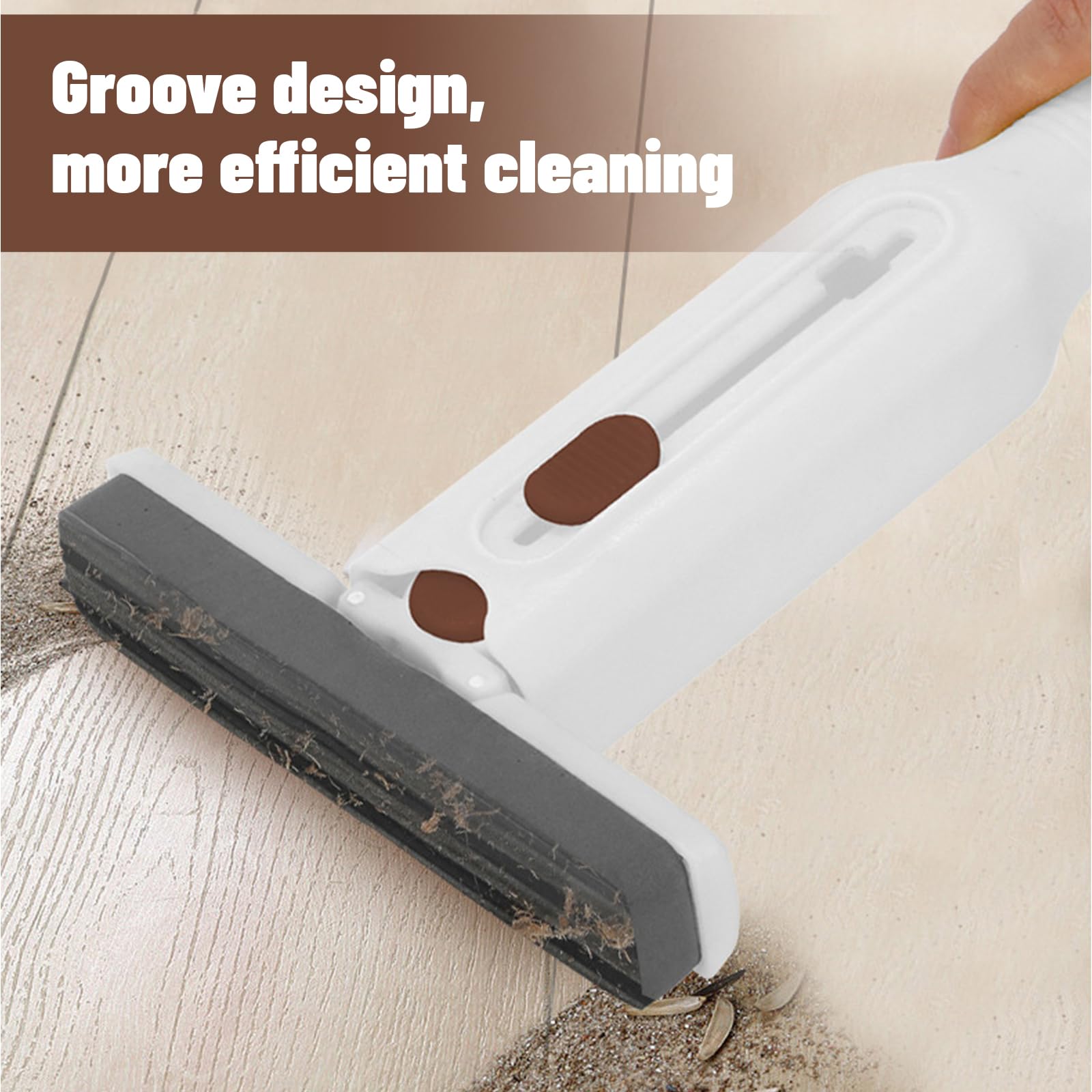 mini mop, przenośny mokry mop, bez prania ręcznego, samościskający mop, bardzo chłonny mop gąbki, łatwy do czyszczenia na sucho z 2 gąbkami do napełniania