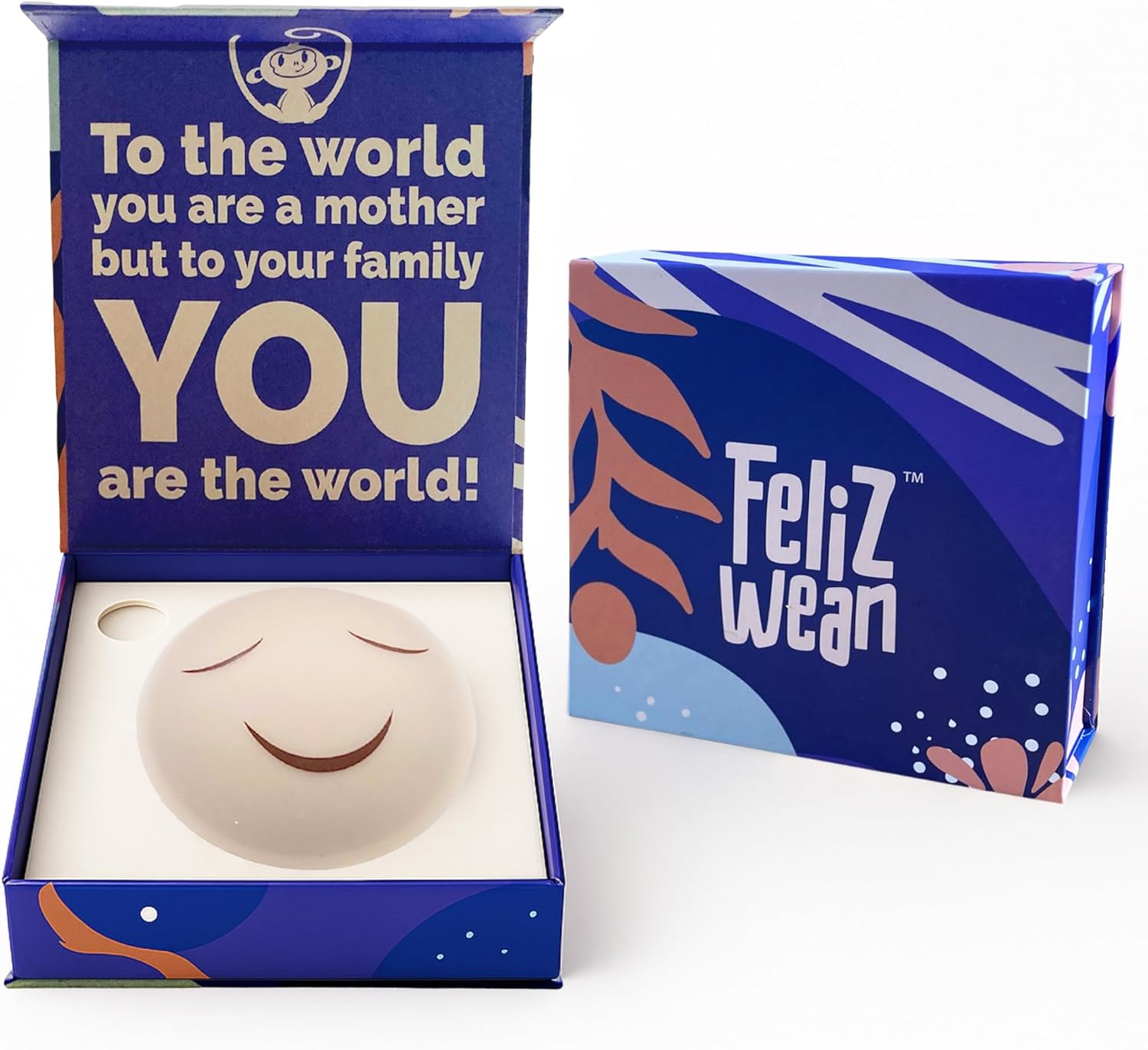 Weaning Breastfeeding 4" Silicone Nipple Covers for Toddlers– Stop Breastfeeding Products to Cease Breast Nursing-Crème