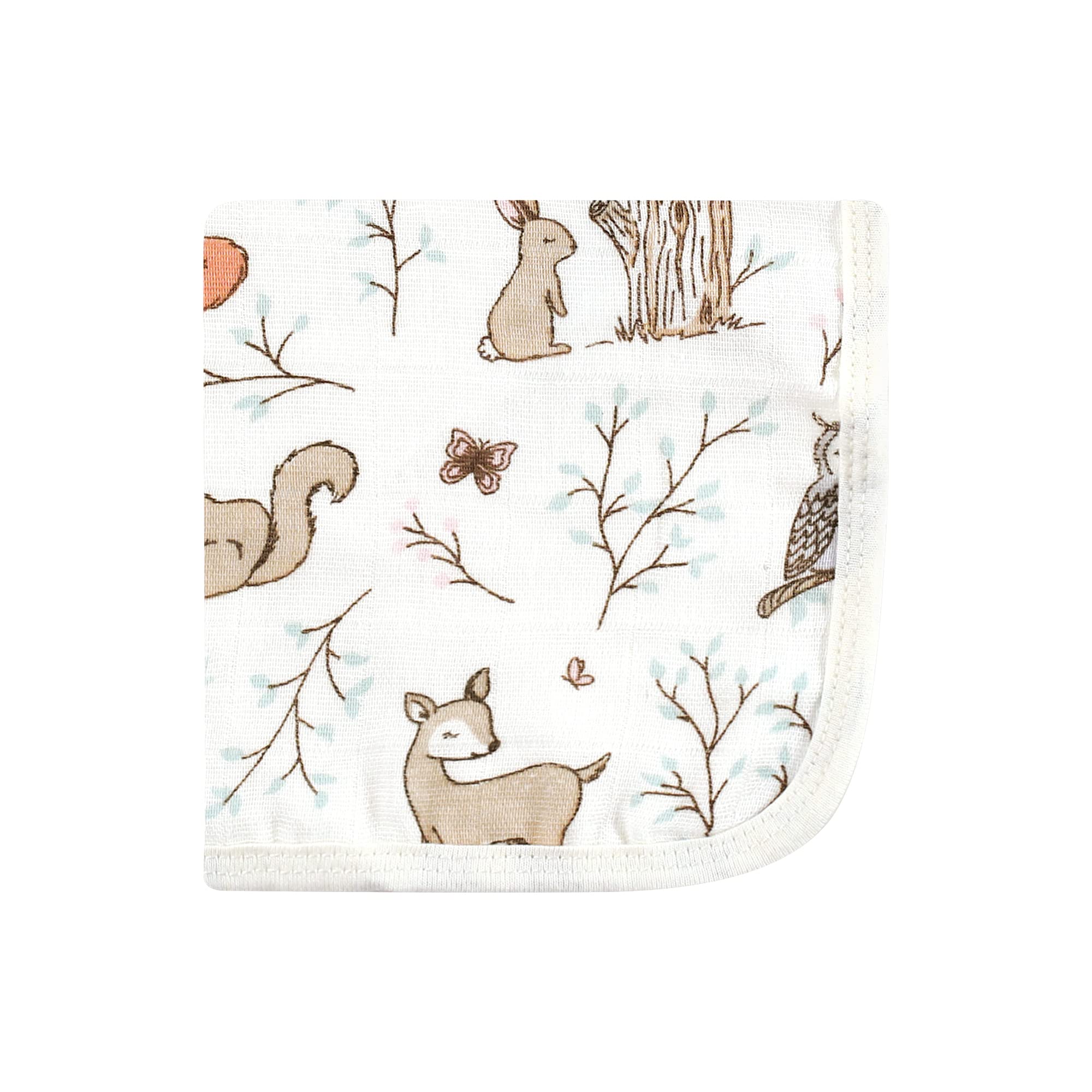 Hudson Baby Conjunto de babero y diadema o gorros de algodón unisex para bebé