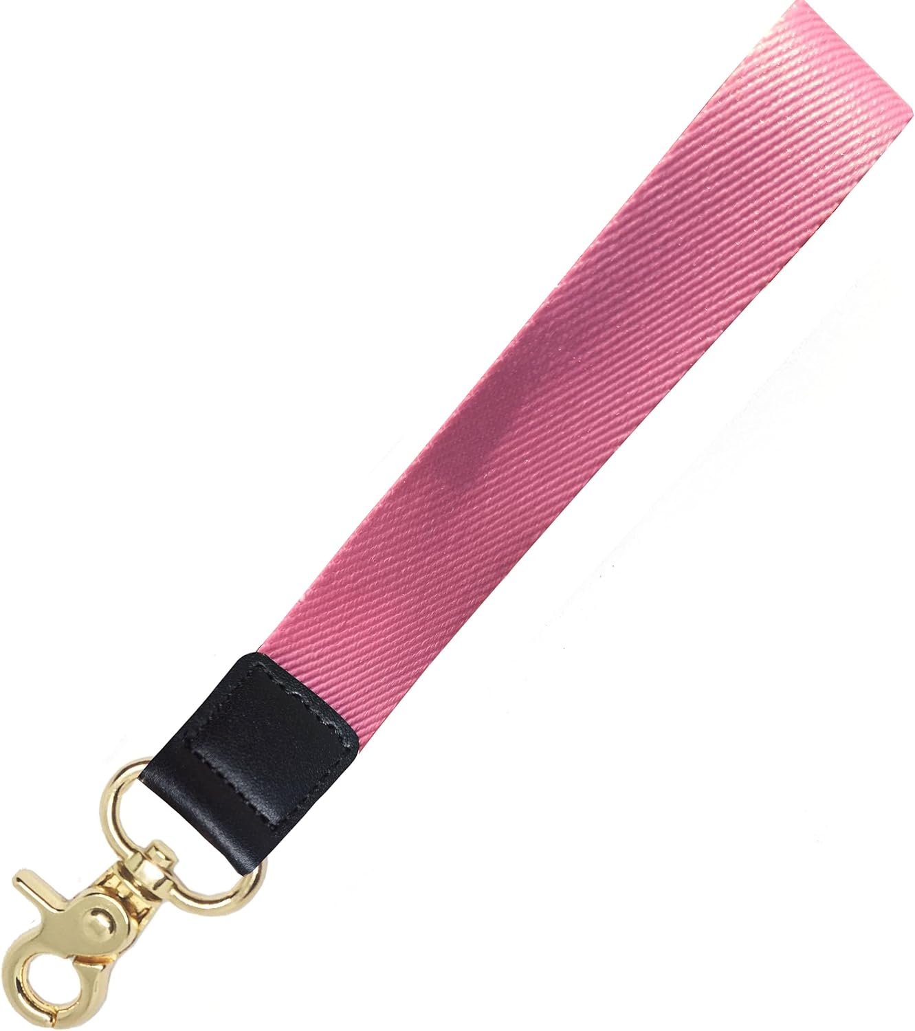Pink Solid Pink color Wrist Lanyard Key Chain, Cute Wristlet Strap Keychain Holder for Women Men Car Keys ID Badges Card Wallet Phone