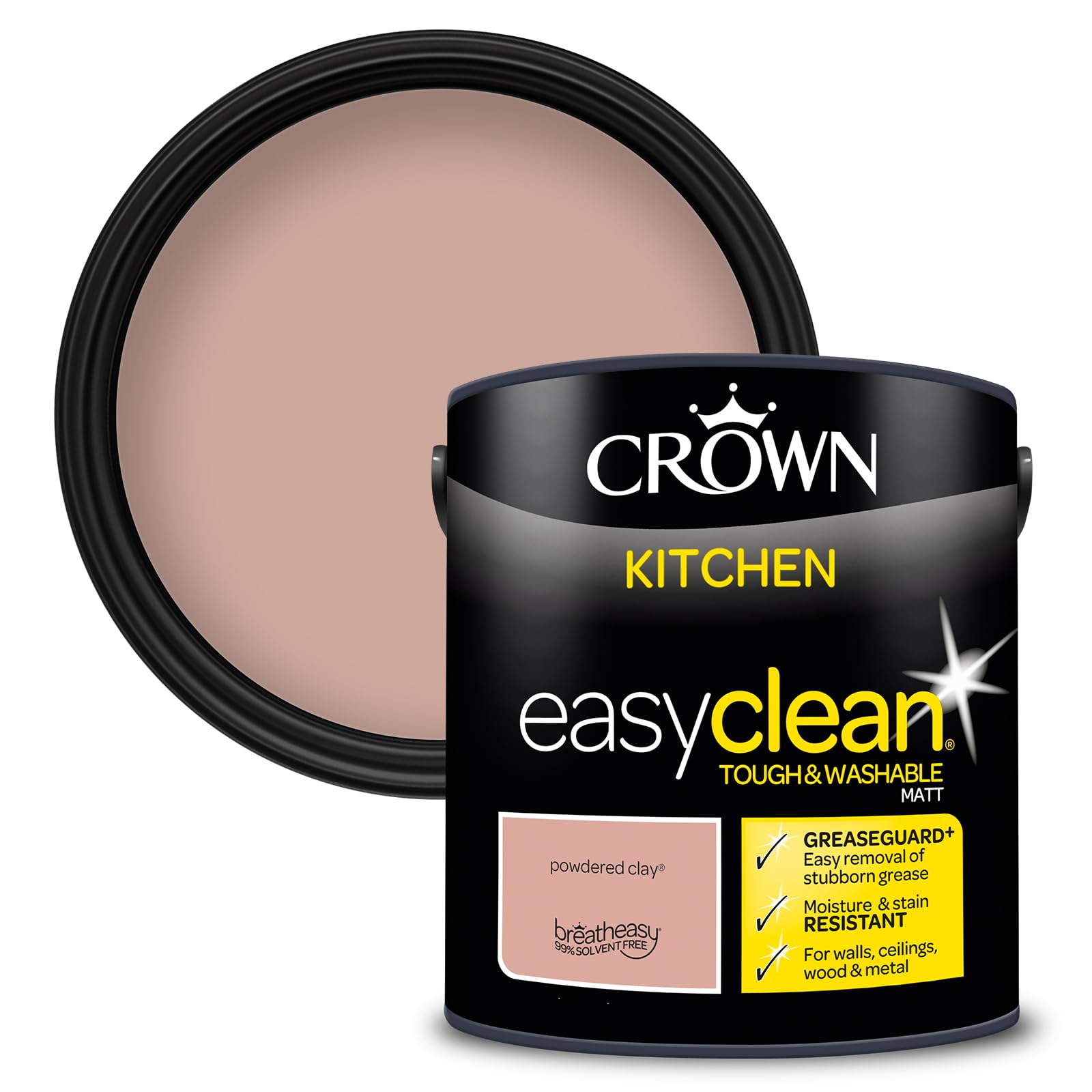 Crown - Kitchen Paint - Matt Emulsion - 2.5L - White