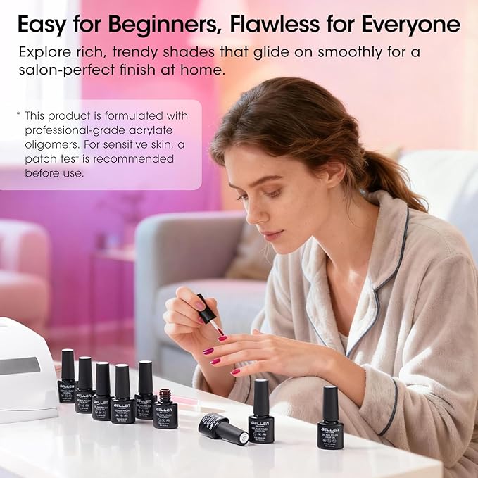 Juego de 24 Esmaltes en Gel UV Gellen Multicolor con Base y Top miniatura 7