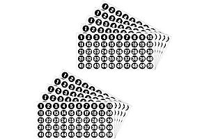 10 Sheets Outdoor Number Stickers 1 to 50