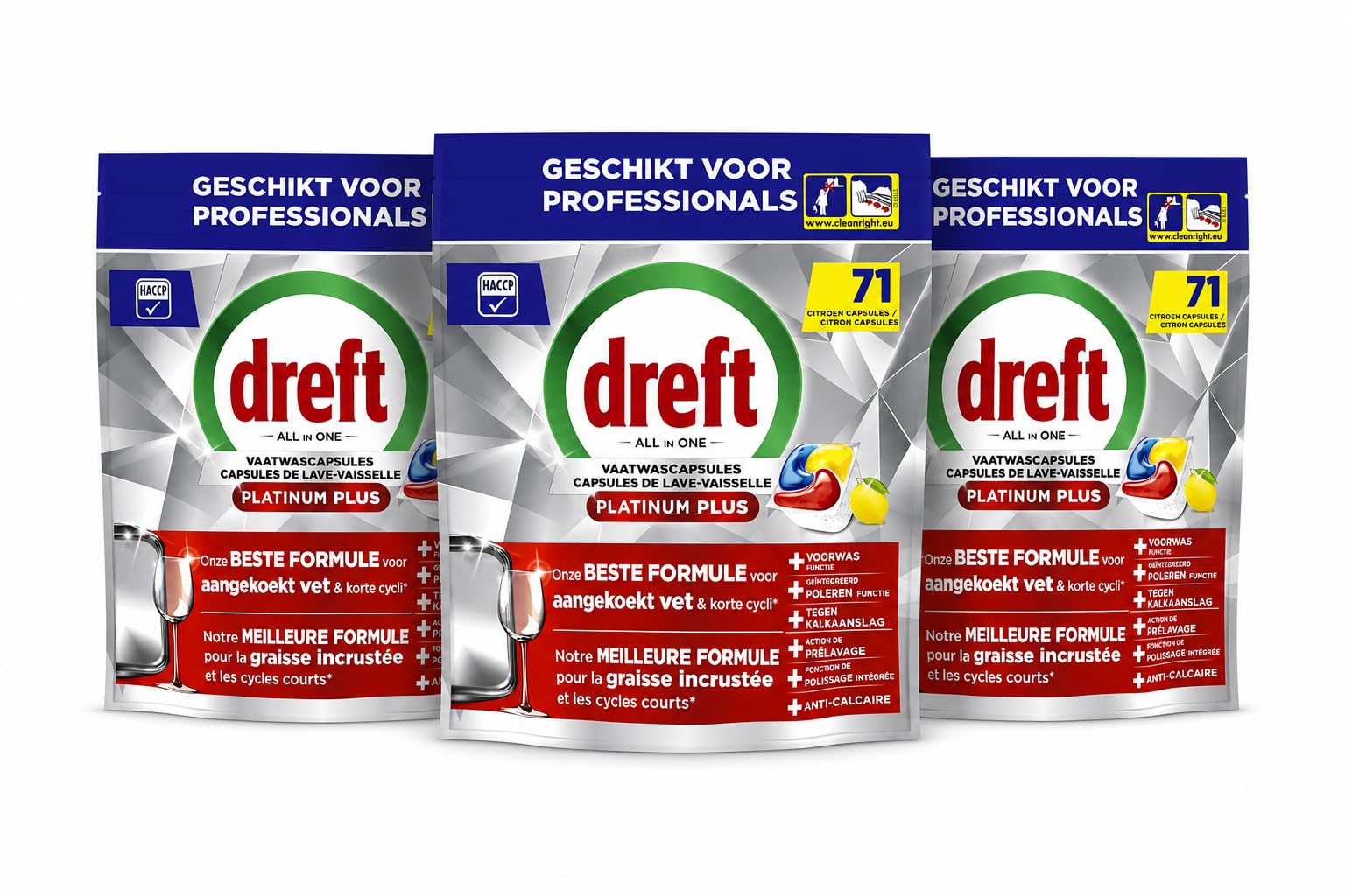 Dreft Platinum Plus Zitrone All-in-1 Geschirrspültabs - 213 Tabs
