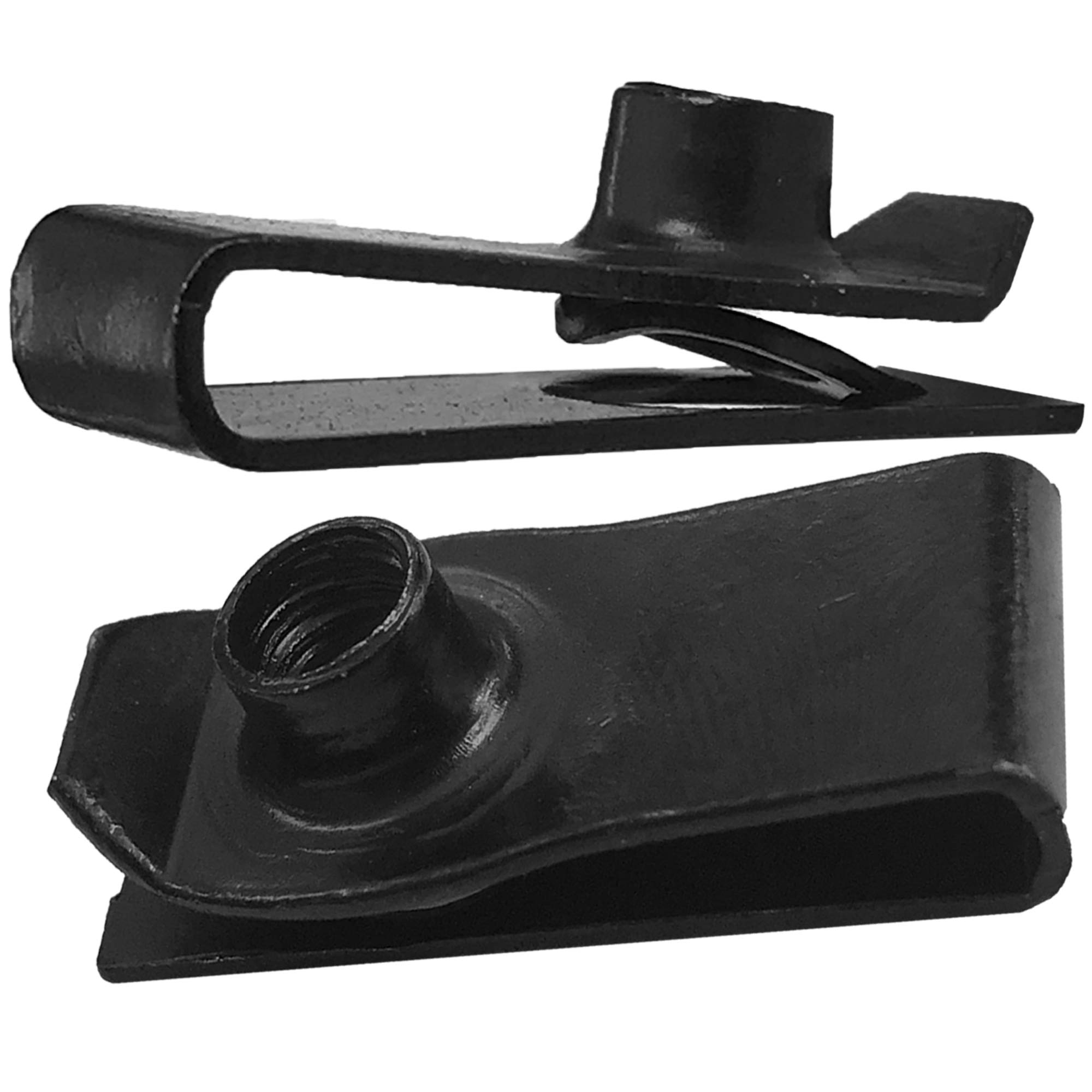 10x M8 LONG REACH CHIMNEY NUT CAPTIVE CLIPS aka LUG SPIRE U SPEED NUTS For PANEL FASTENING