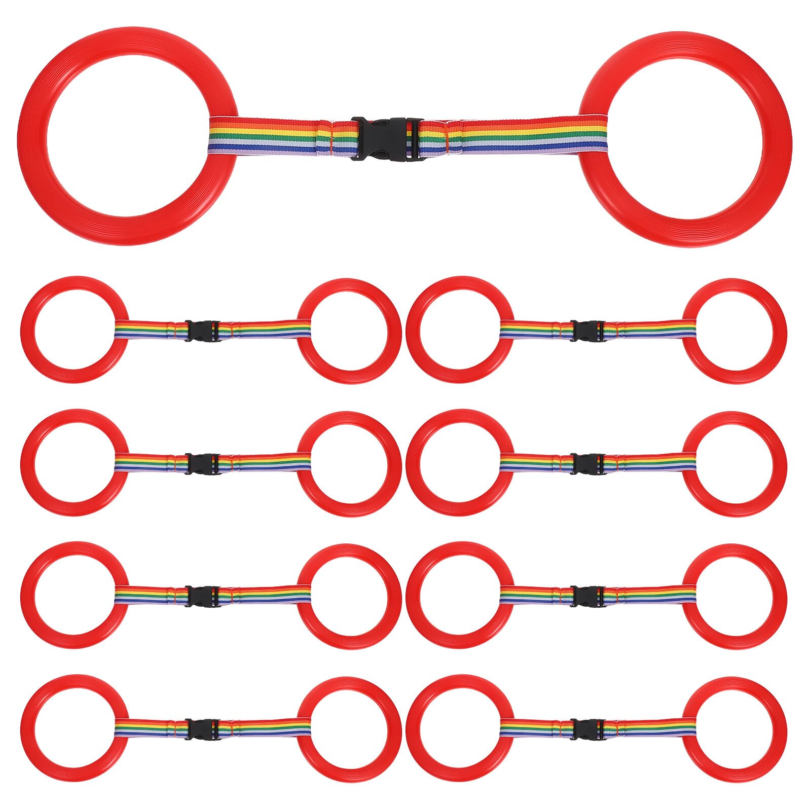 Hemobllo 24 Juegos Safety Walking Rope para Anillos Pulseras Antipérdida para Preescolares Correa de Seguridad Ligera y Conectores de Liberación Rápida para Actividades al Aire