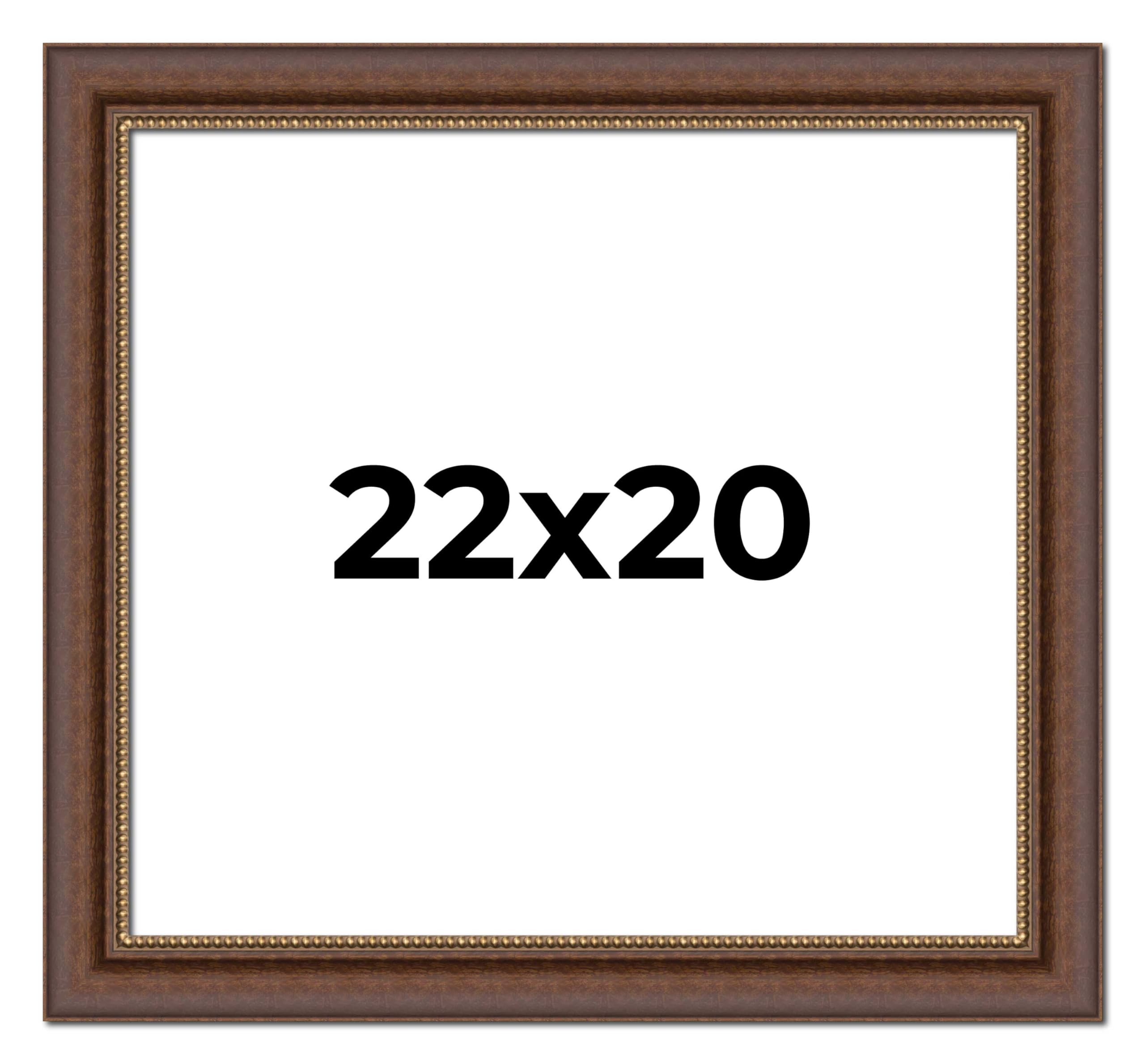 Amazon.com - 22x20 Frame Brown Beaded Copper Solid Wood Picture