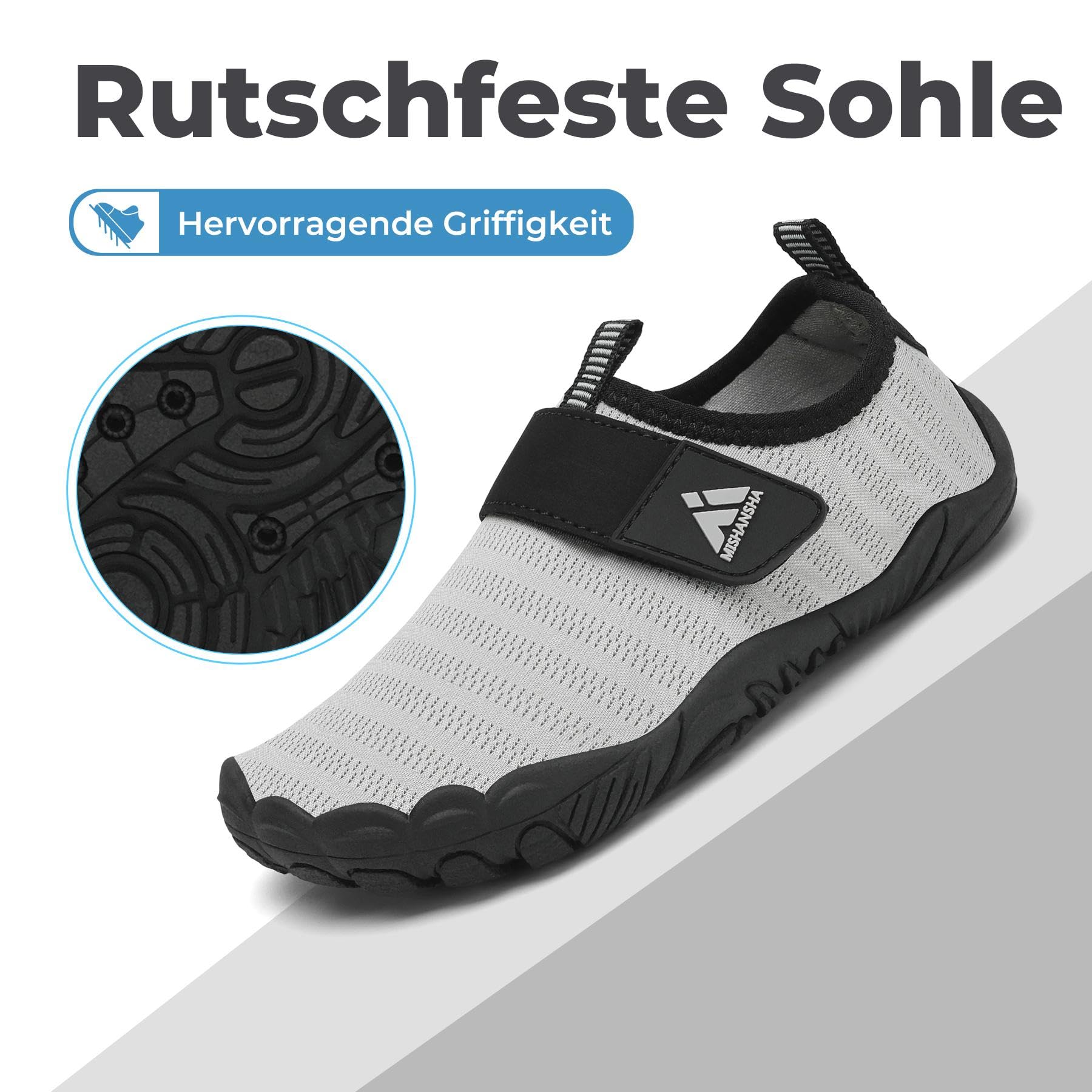 Mishansha Buty do wody, szybkoschnące, chłopięce, antypoślizgowe, do nurkowania, na plażę, do surfingu, rozmiar 24-35 EU