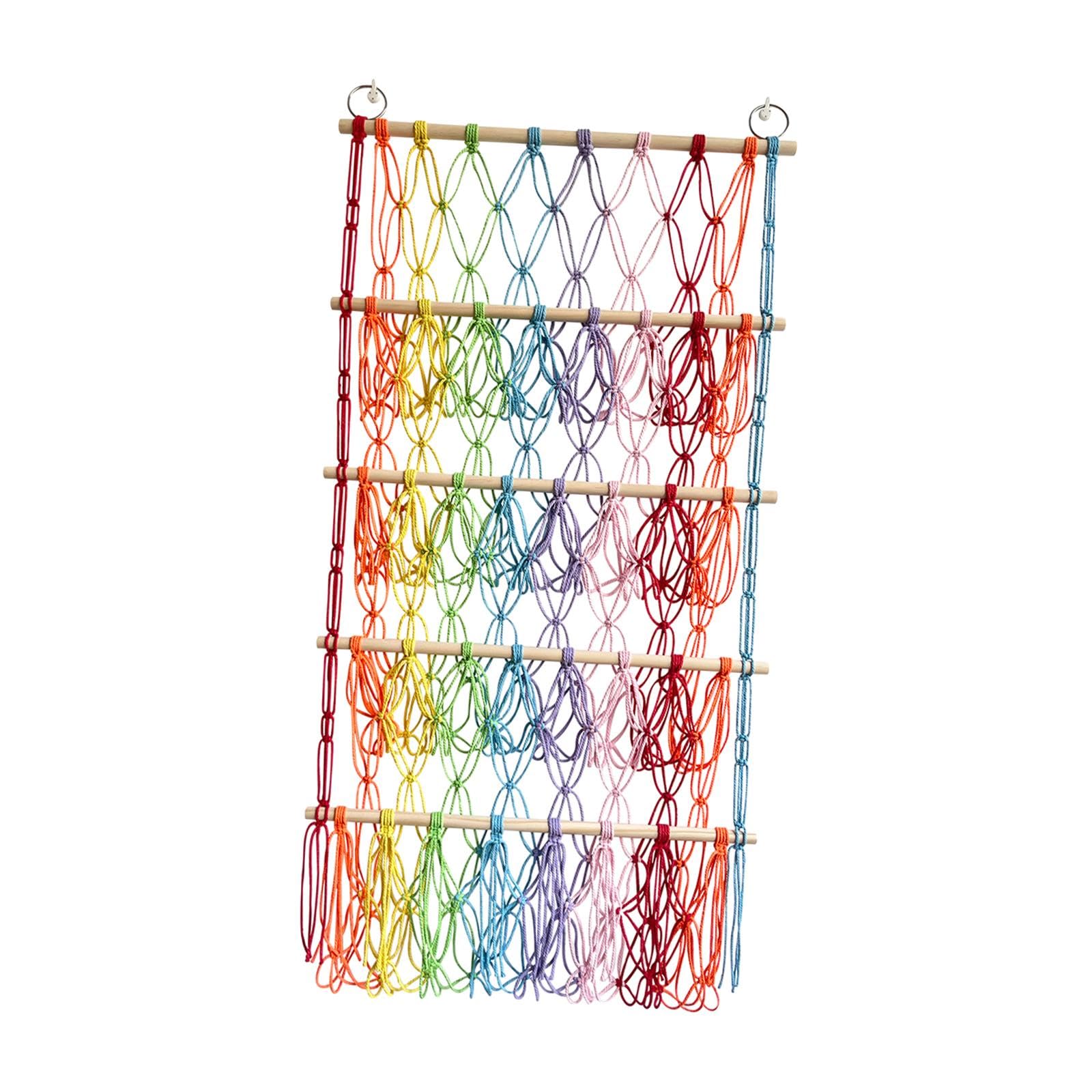 Hamac pour peluches multicolore : le rangement mural parfait pour la chambre d'enfant