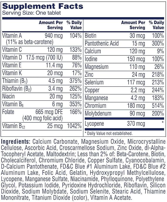 One A Day Men's 50 Plus Advantage Multi-Vitamins, SPECIALPack of 300 Count