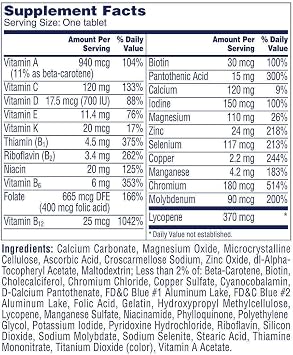 One A Day Men's 50 Plus Advantage Multi-Vitamins, SPECIALPack of 300 Count