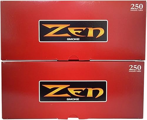 Miniatura 4 de ZEN Tubos de cigarrillos de sabor completo tamaño King -2 paquetes, 250 unidades por caja