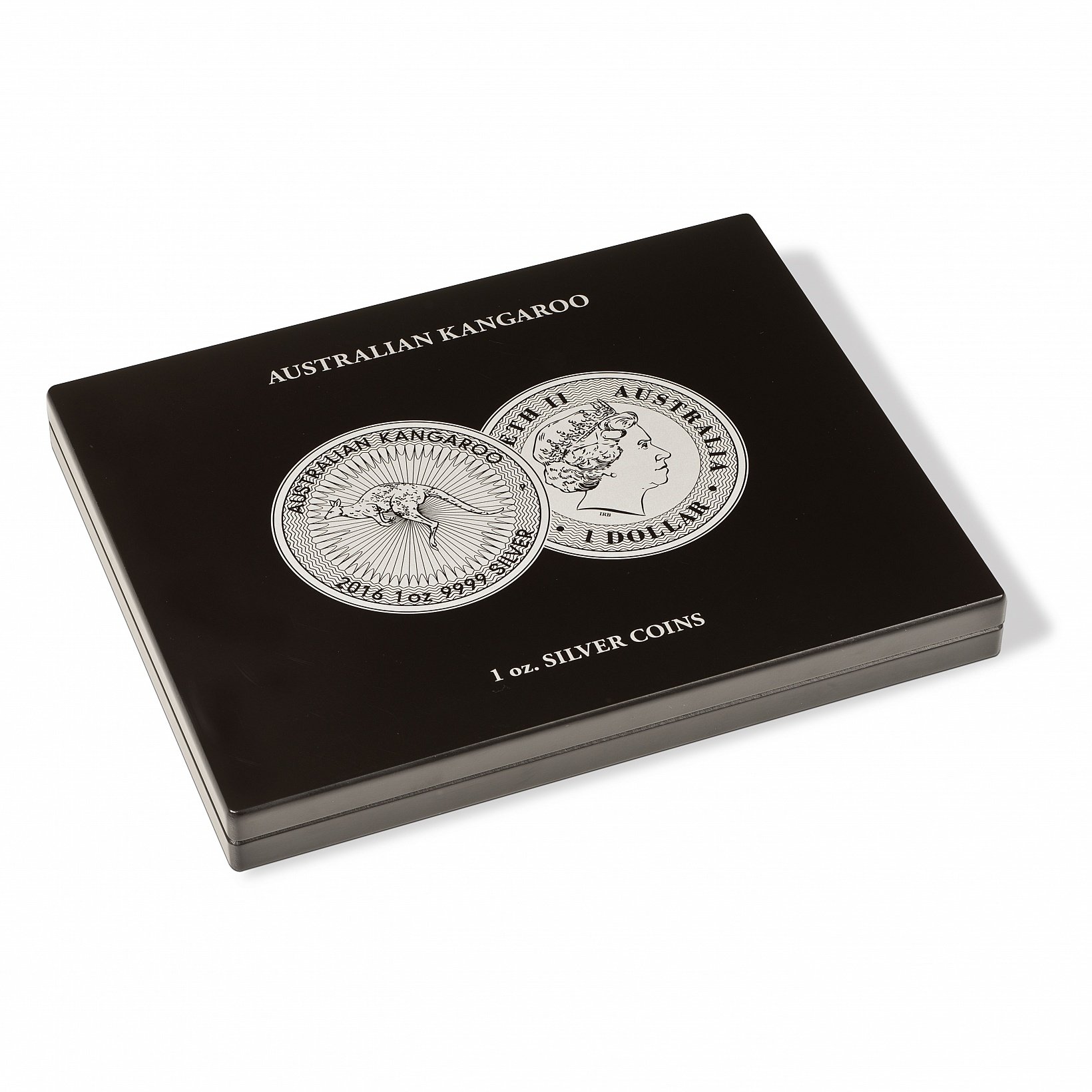 Leuchtturm 355190 Estuche Volterra para 20 Monedas de Plata Canguro Australiano en cápsulas - para 1 Oz/Onza