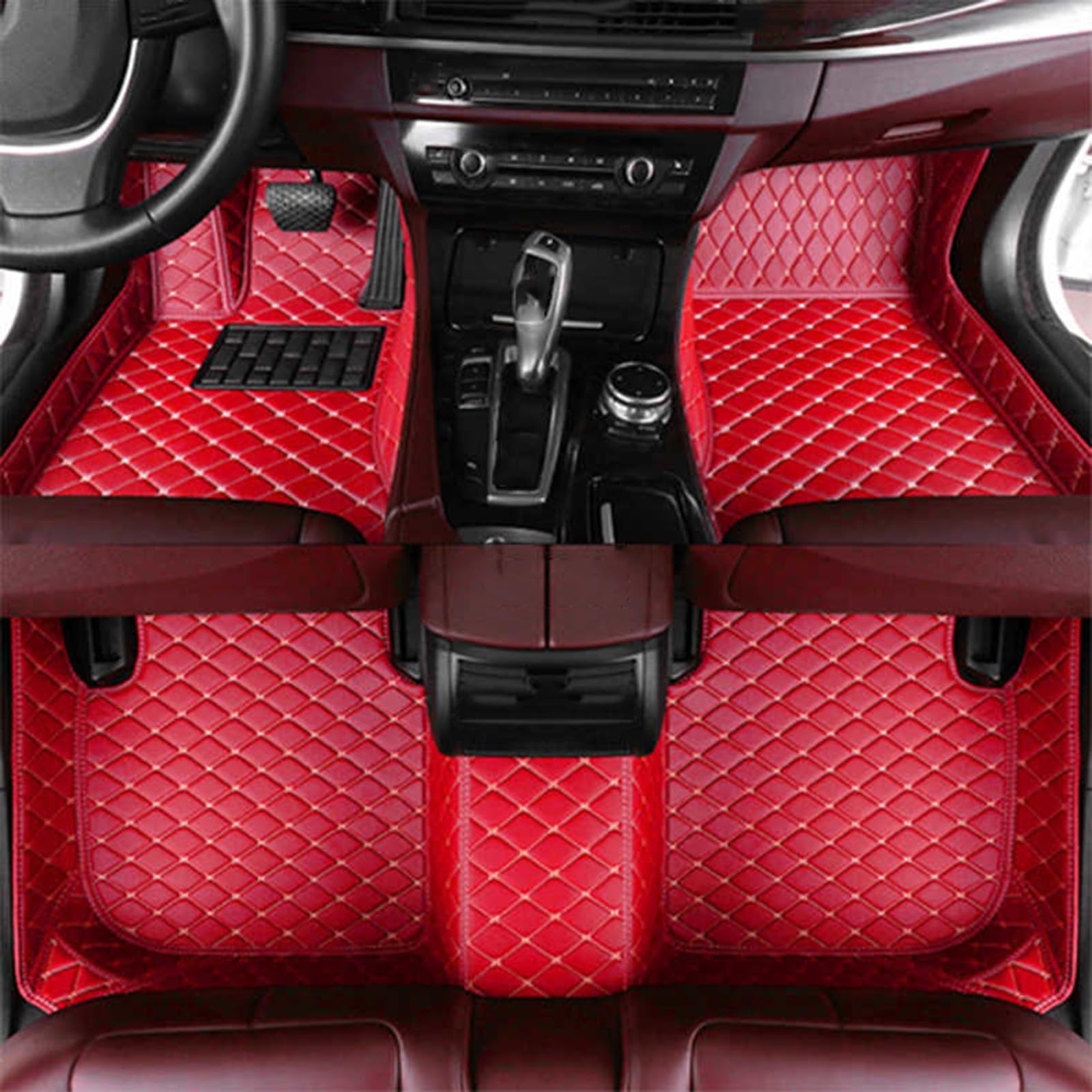 Tapis de Sol Voiture Personnalisé Imperméable Lexus GS 3 Rouge - 8