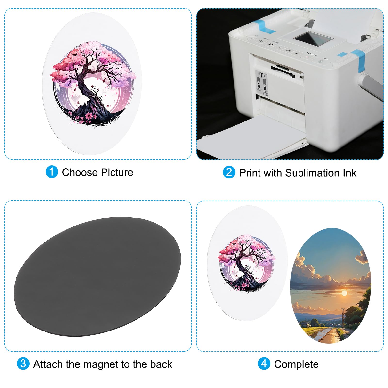 PATIKIL 3.5x2.5 in Sublimation Magnet Blanks - Image 4
