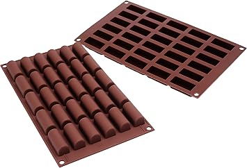 Silikomart Silicone Easy Chocolate Mold, Mini Buche
