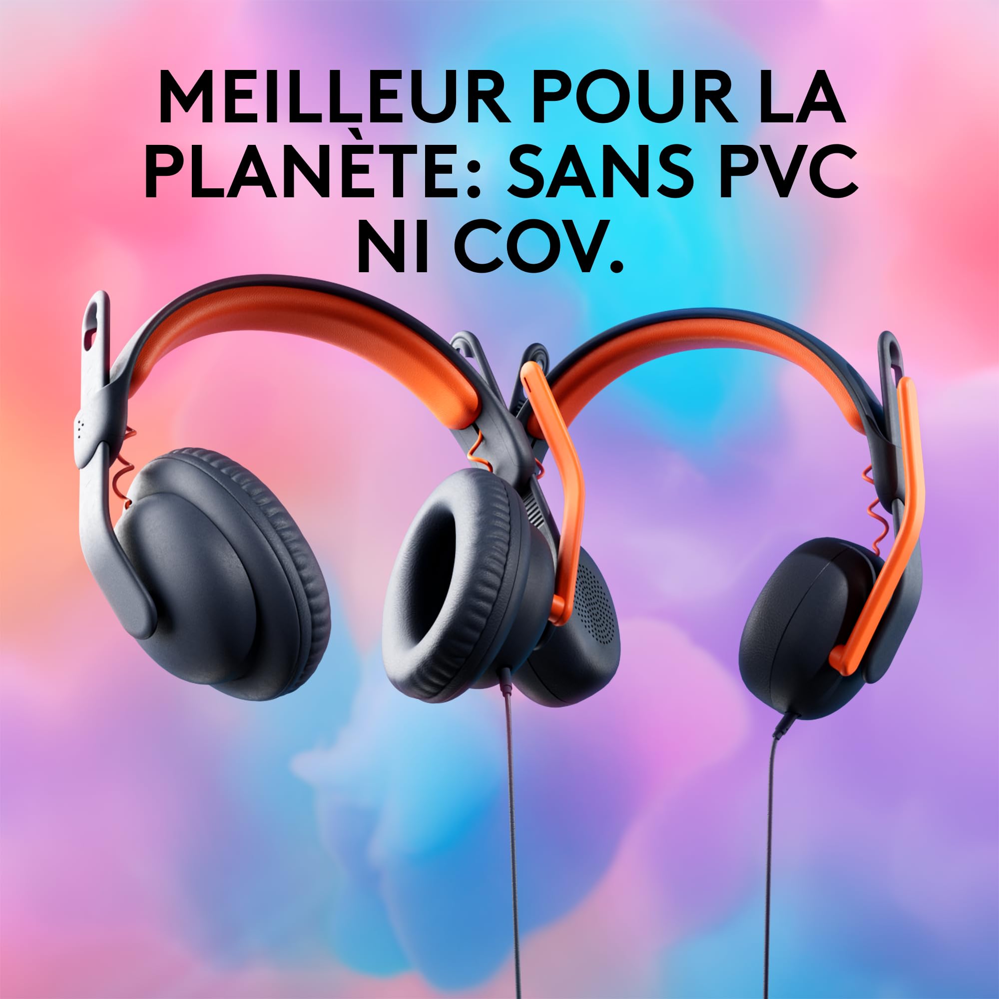 Logitech Zone Learn Casque Filaire avec Microphone pour Les élèves, Ajustement Confortable et réglable pour Les Enfants, Prise AUX 3,5 mm, pour Windows/MacOS/iPadOS/Android/Mobile - Over-Ear, Bleu