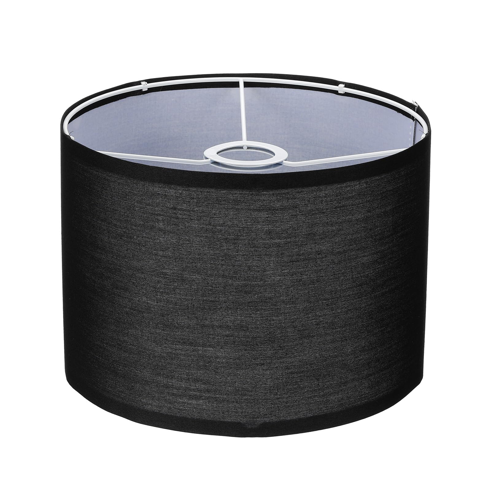Paralume in tessuto con vinile 25,4 x 25,4 x 17,8 cm, nero