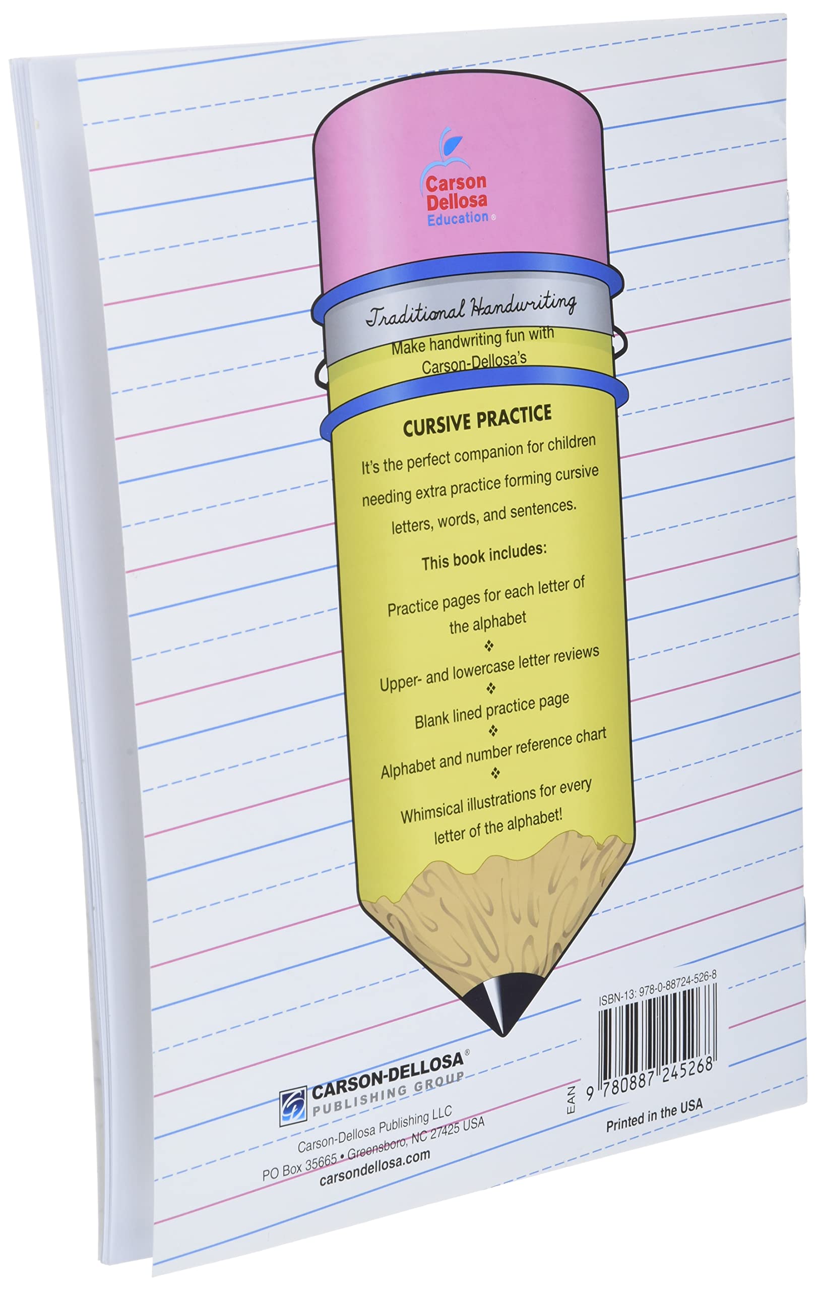 Carson Dellosa Traditional Handwriting: Cursive Practice, Grades 2 - 5 Resource Book - Image 4