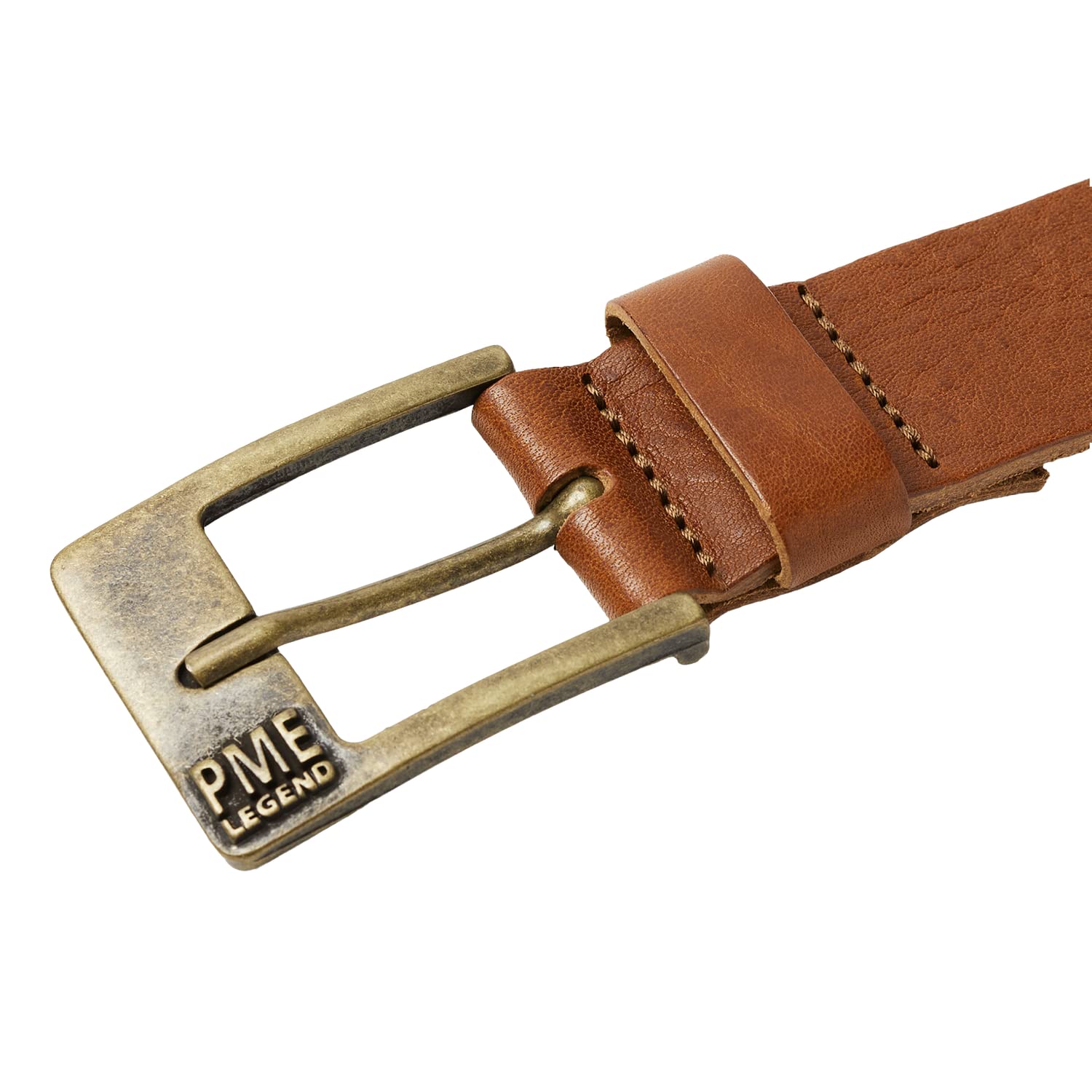 PME Legend Herren Ledergürtel FAR WEST BELT - 85-110cm Gürtellänge 100% Leder, Größe:95cm, Farbe:Cognac 750