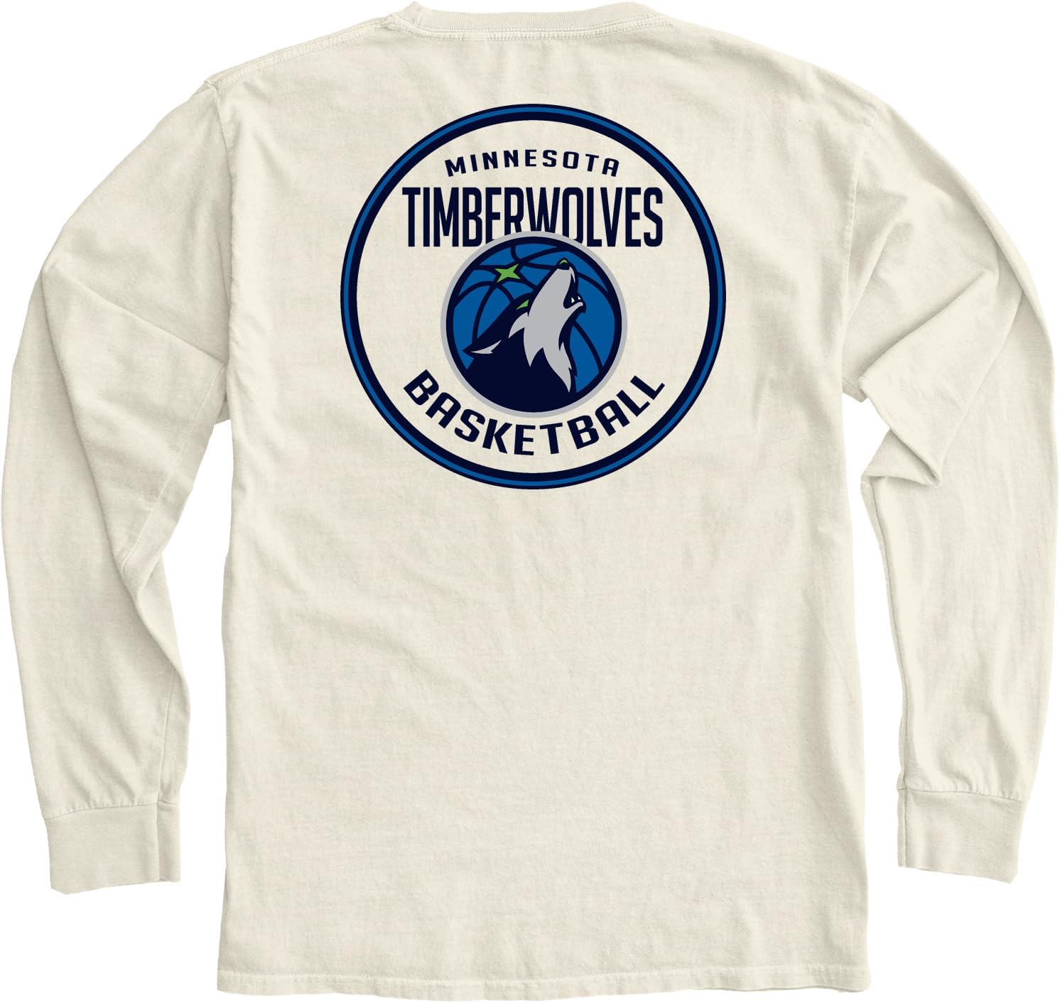 Blue 84 NBA Unisex-Adult NBA Officially Licensed Long Sleeve T-Shirt Ringspun Front/Back Ivory - Image 5