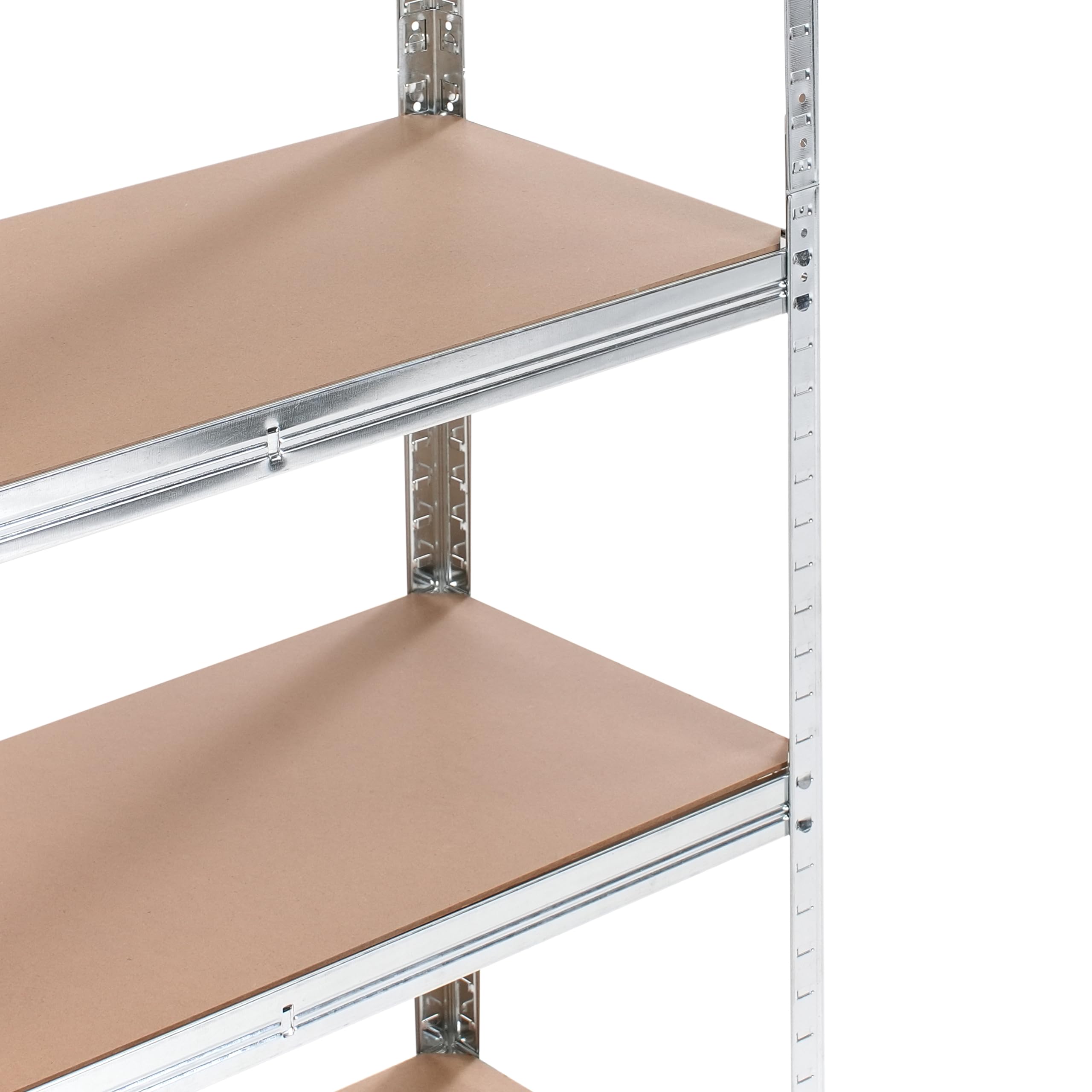Beliani Gartenregal in Beige aus Eisen mit 4 Ablageflächen klappbar Pavona