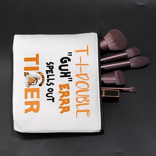 Miniatura 3 de JNIAP Bolsa de cosméticos de tigre divertida para amantes del tigre, bolsa de maquillaje de tigre, regalos de tigre para mujeres y adultos, neceser