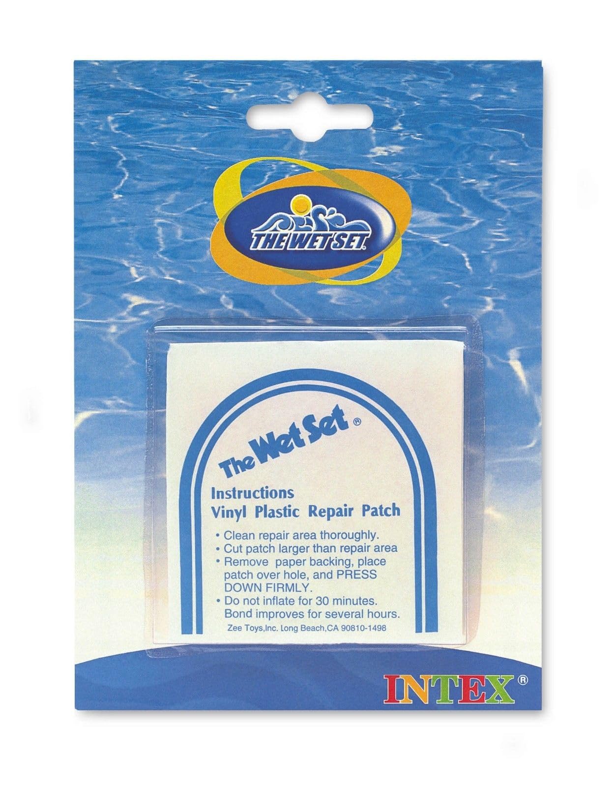 INTEX Wet Set - Parche adhesivo de vinilo para reparación de tubos de piscina, 24 unidades