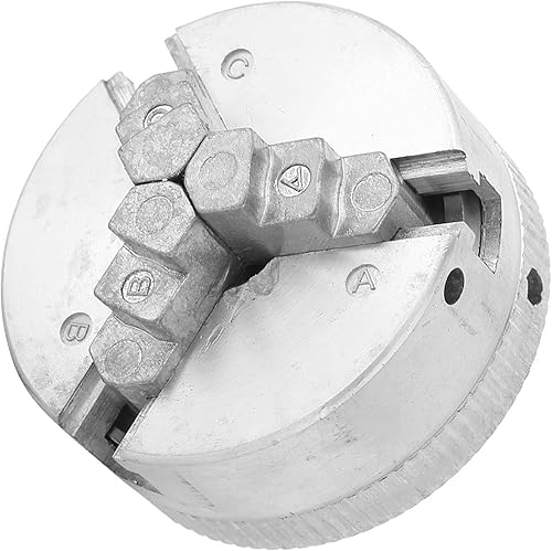 Z011 Micro Torno Mandril, Aleación de Zinc 3-Jaw Chuck Clamp Accesorio con Dos Varillas de Bloqueo para Mini Torno de Metal