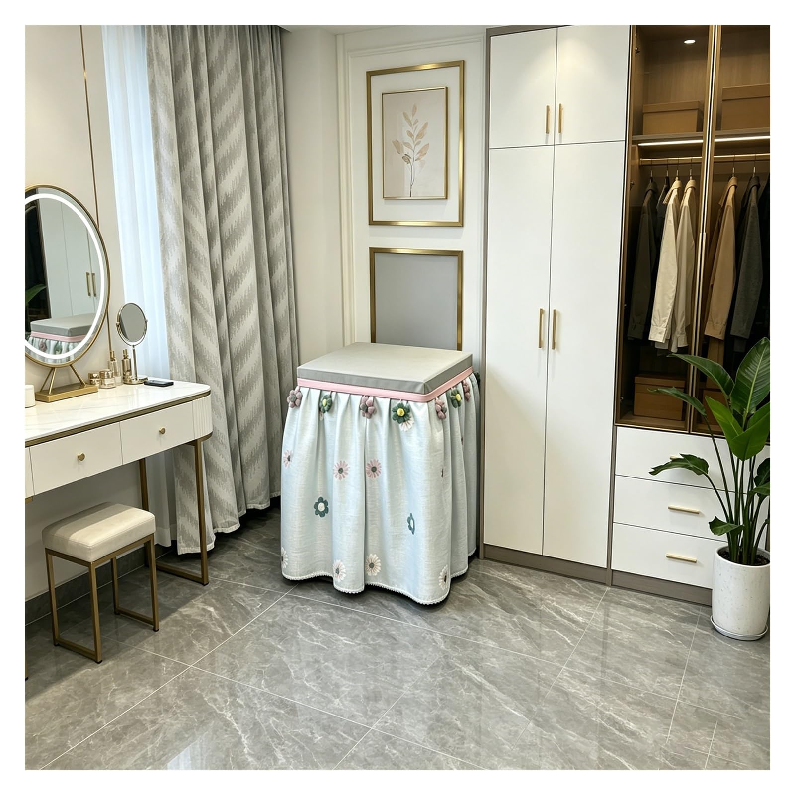 CHZDPP Customised Home Safe Enclosure Cover with Tassel, Washable Safe Covers Disguise for Long Term Storage, Universal Fit Furniture Cover Cabinet(A,26x20x43in/65x50x110 cm)