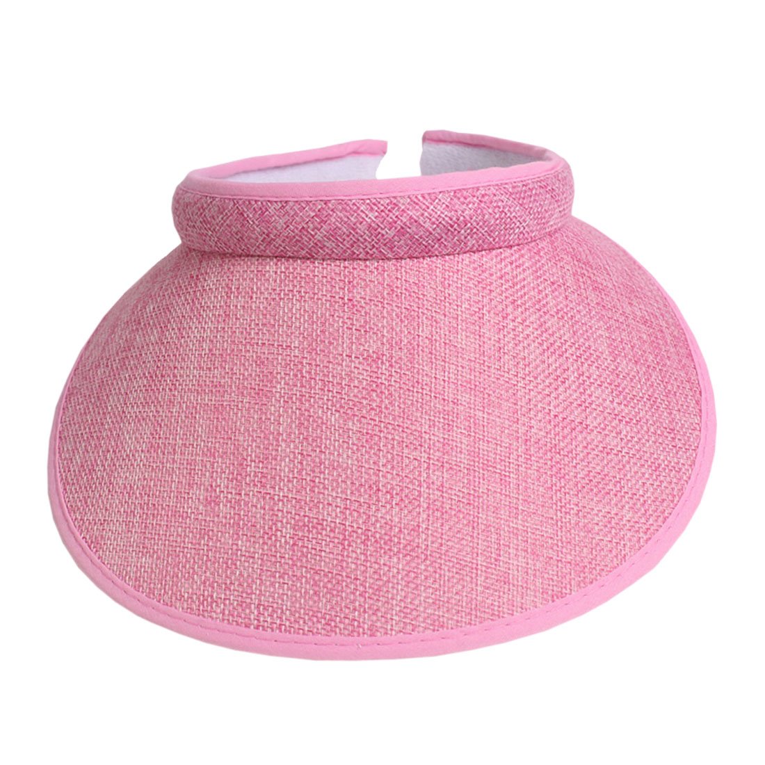 Acvip Women's Pink Cotton Linen Visor Sun Hat Headband (Pink)