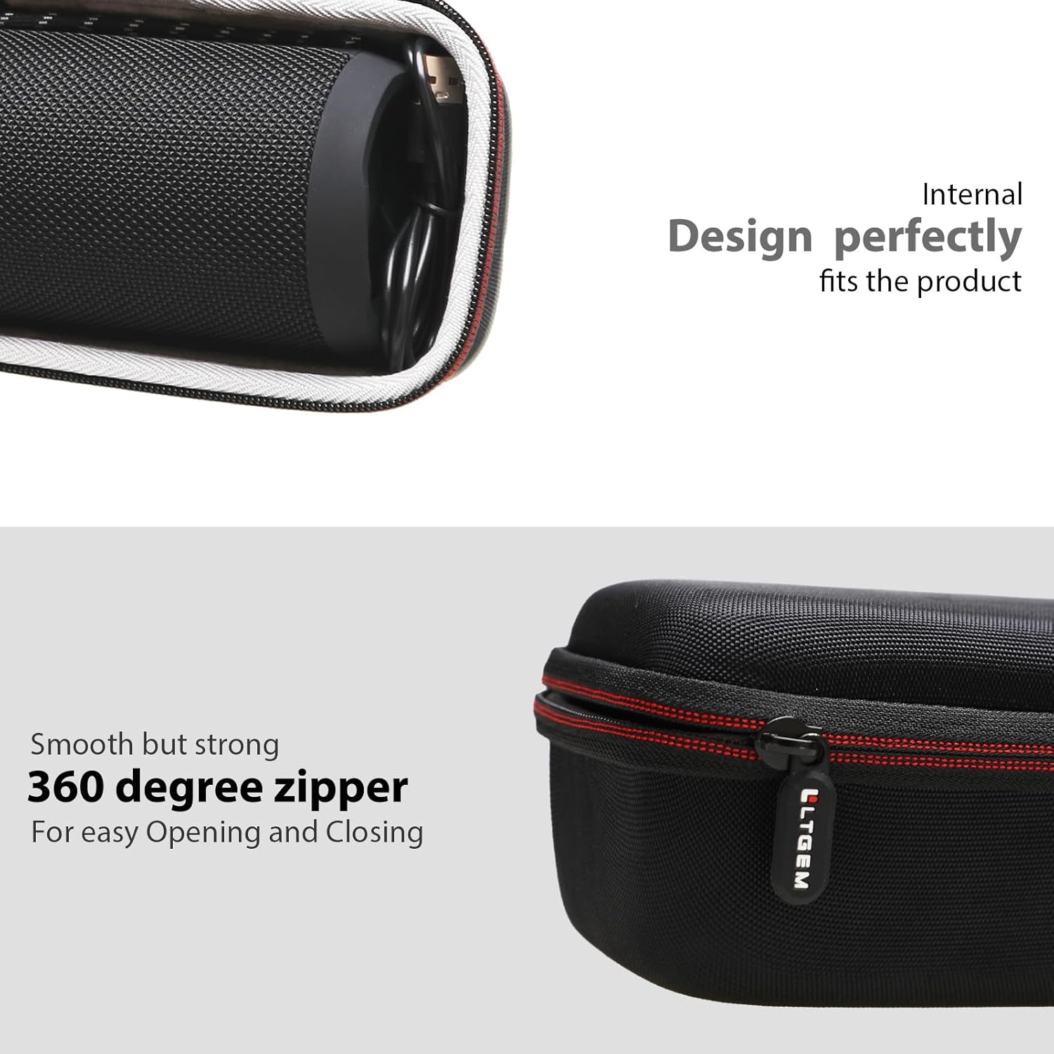 LTGEM Case for EDUPLINK/Ortizan Waterproof Portable Bluetooth IPX7 Speaker, Hard Storage Travel Protective Carrying Bag - Image 7