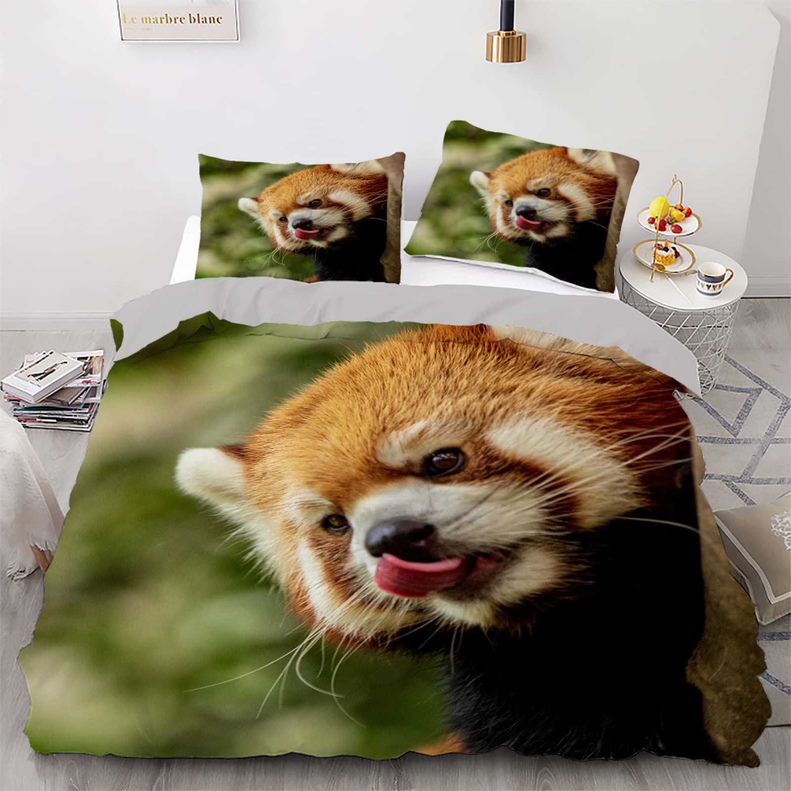 Housse de couette ours vert 160x200 avec ses deux taies d'oreiller Vertbaudet