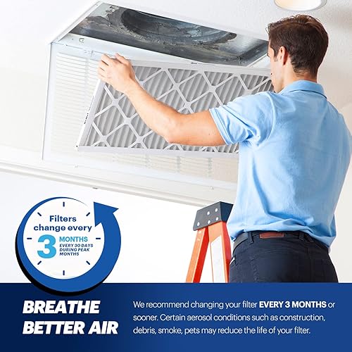 Miniatura 7 de BNX Paquete de 6 filtros de aire MERV 13 de 16 x 25 x 1 pulgadas, fabricados en Estados Unidos, filtros de aire acondicionado electrostáticos