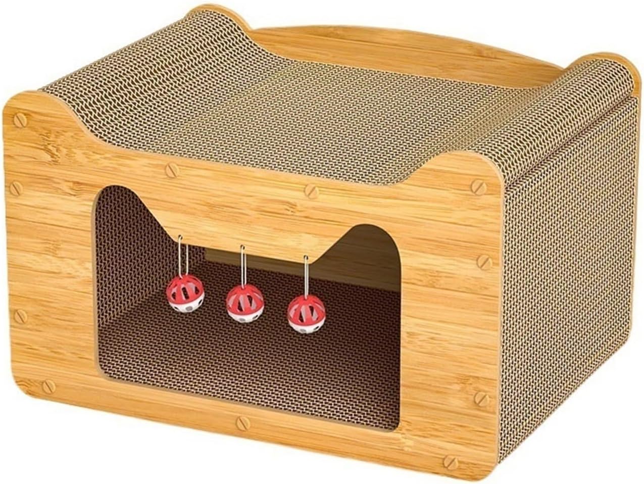 猫用スクラッチャー- 耐摩耗性 段ボール紙 猫砂 猫 スクラッチ ボード 猫 ソファ ユニバーサル 大型 ソファ ハウス ペット お