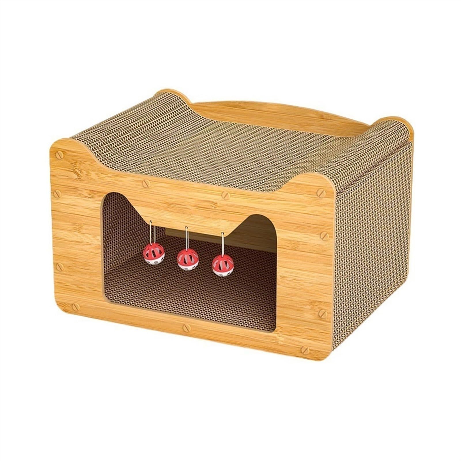 Griffoir pour chat arbre à chat horizontal avec maison en carton
