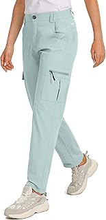 Sponsored Ad - Viodia Women's Hiking Cargo Pants Quick Dry UPF50+ Waterproof Pants for Women Fishing Golf Travel Pants wit...