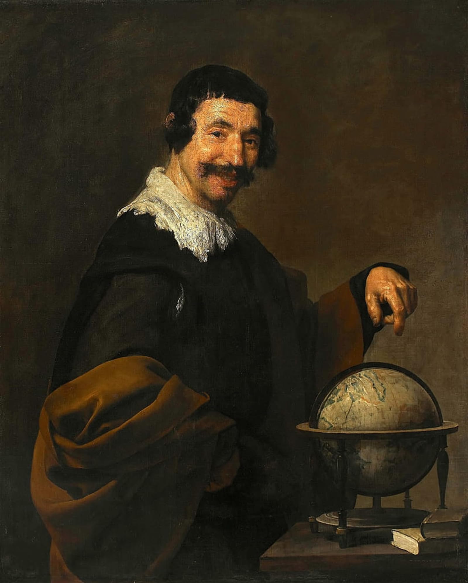 Tableaux Démocrite Velazquez : affiche d'art classique de portrait 60x90cm