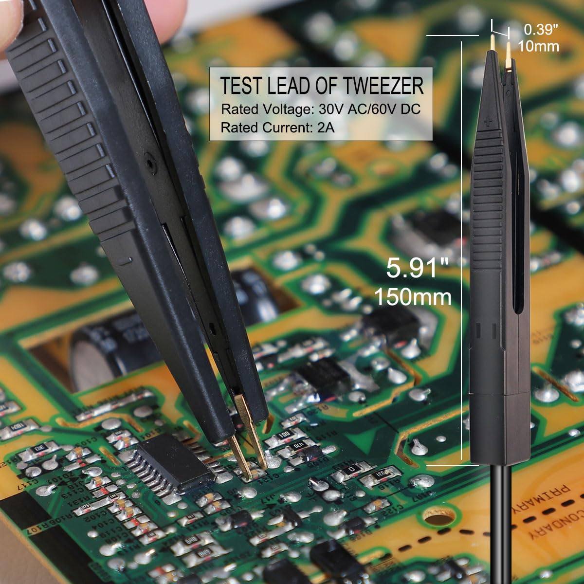 TKDMR 19-teiliges elektrisches Multimeter-Messleitungs-Set mit Krokodilklemmen, Testhaken, Testsonden, Leitung, professionell, 5 Farben, Überbrückungskabel-Set, 1000 V, 10 A, CAT.II