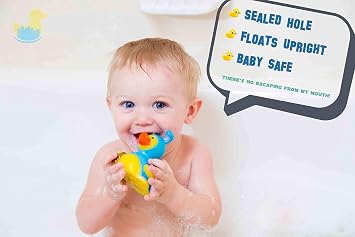 3 Halloween Pumpkin Rubber Duck [Sealed Hole, Floats Upright] - Baby Safe Bathtub Bathing Toy