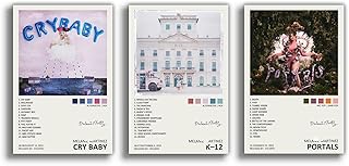 TOBIANG Melanie Poster Martinez Cry Baby K-12 Portals Music Album Cover Signed Limited Canvas Poster (Set of 3) Unframe:8i...