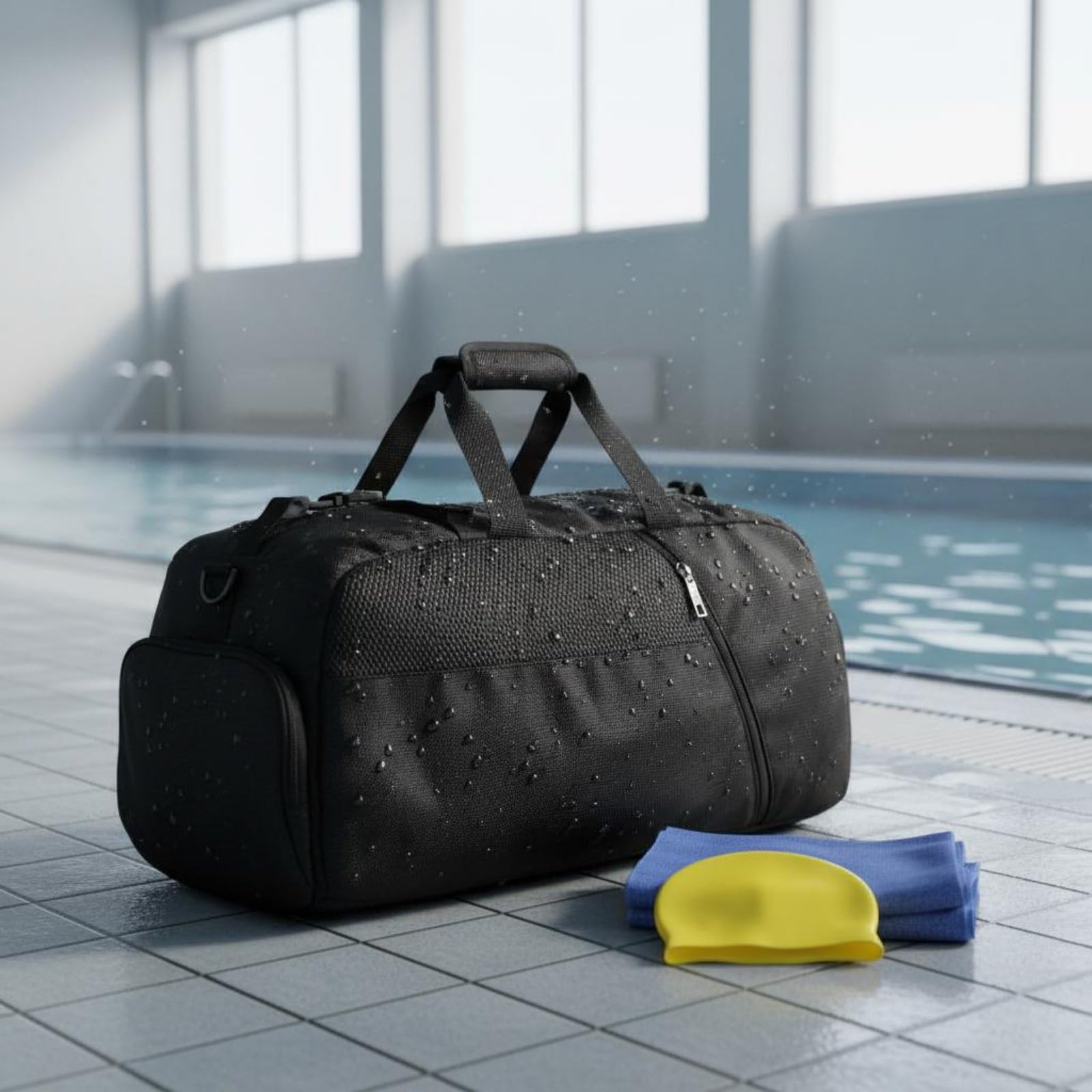 Waterproof Sports Pack Bag Gym Duffel Borsa Multifunzione Scomparto Scarpe Materiale Oxford Impermeabile Design Grande Capacità Adatto Allenamenti Trasporti Personali