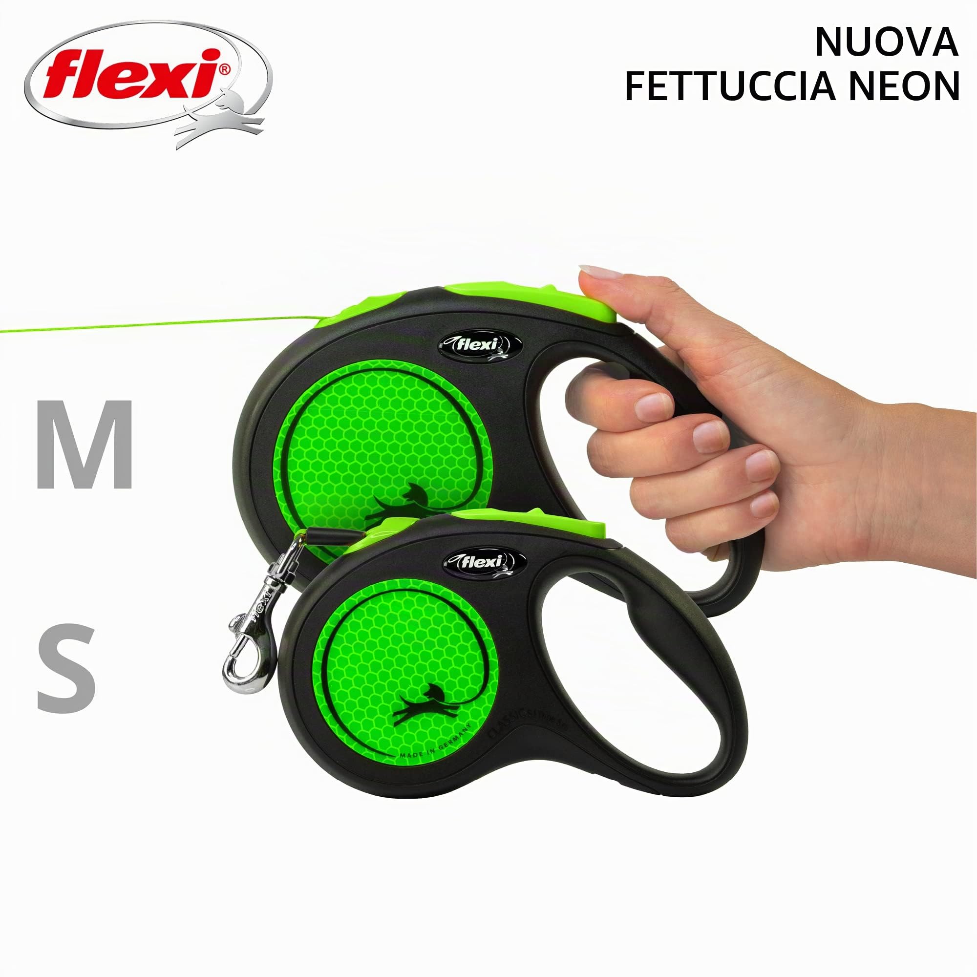 Flexi - Nuova Neon Green Belt