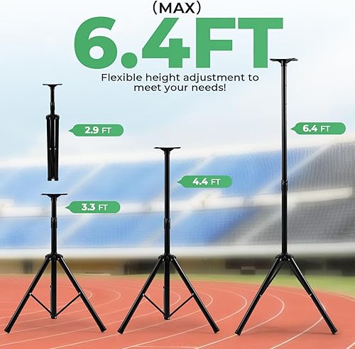 Miniatura 5 de Reloj de carreras LED de 6.4 pies de alto con temporizador grande de 30 pulgadas con trípode inalámbrico de cuenta regresivahacia arriba cronómetro