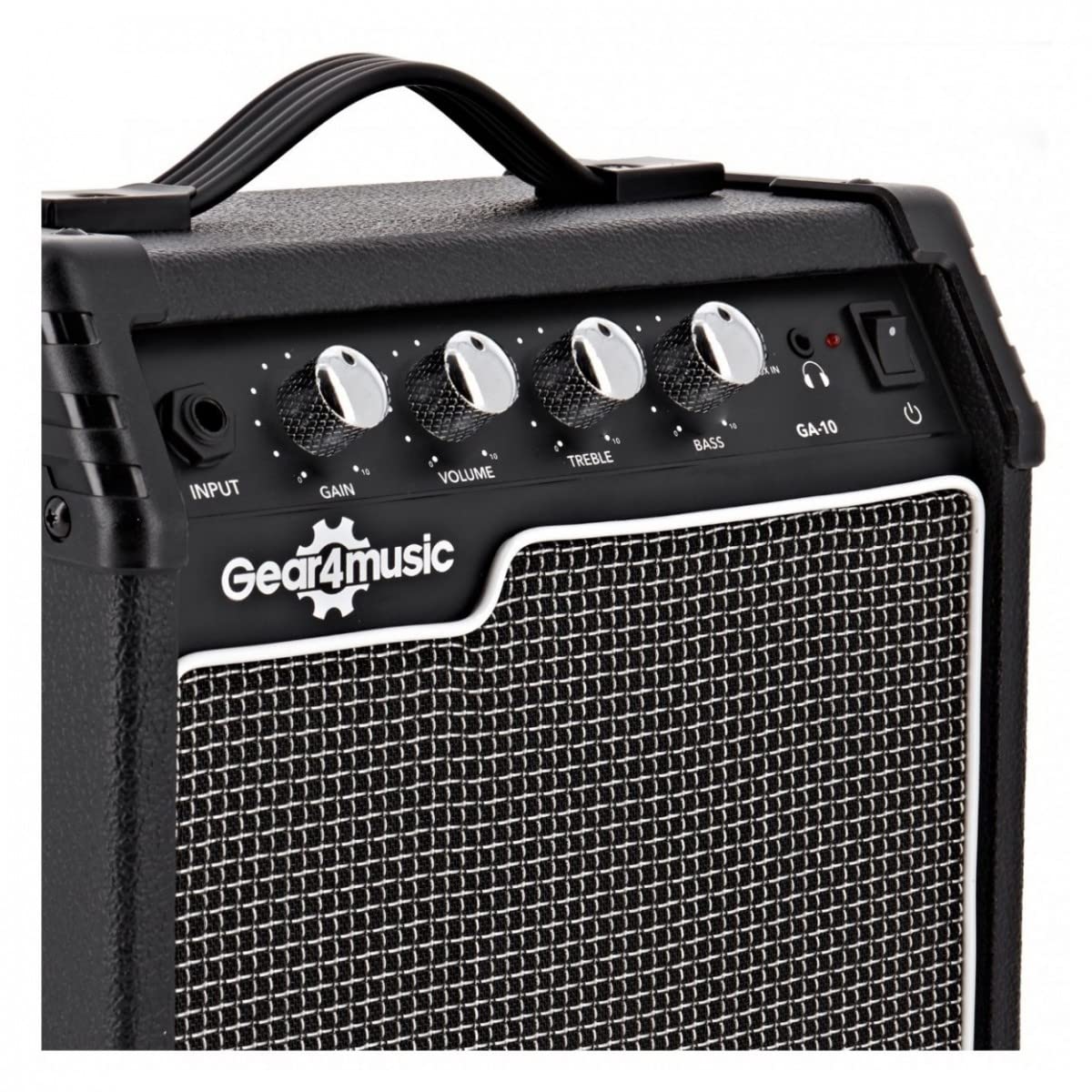Gear4music Chitarra Elettrica Junior 3/4 con Amplificatore Rosso | Per giovani musicisti, 3 pickup single coil con selettore a 5 posizioni, ampli 10W con uscita cuffie