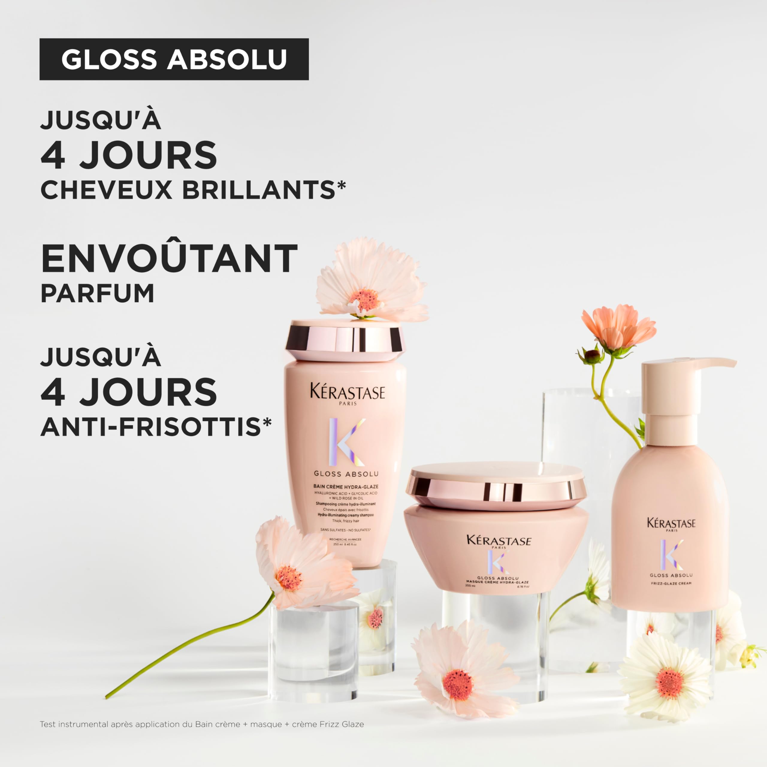 KERASTASE Gloss Absolu - Crème de Coiffage Frizz-Glaze - Soin Sans Rinçage Anti-Frisottis