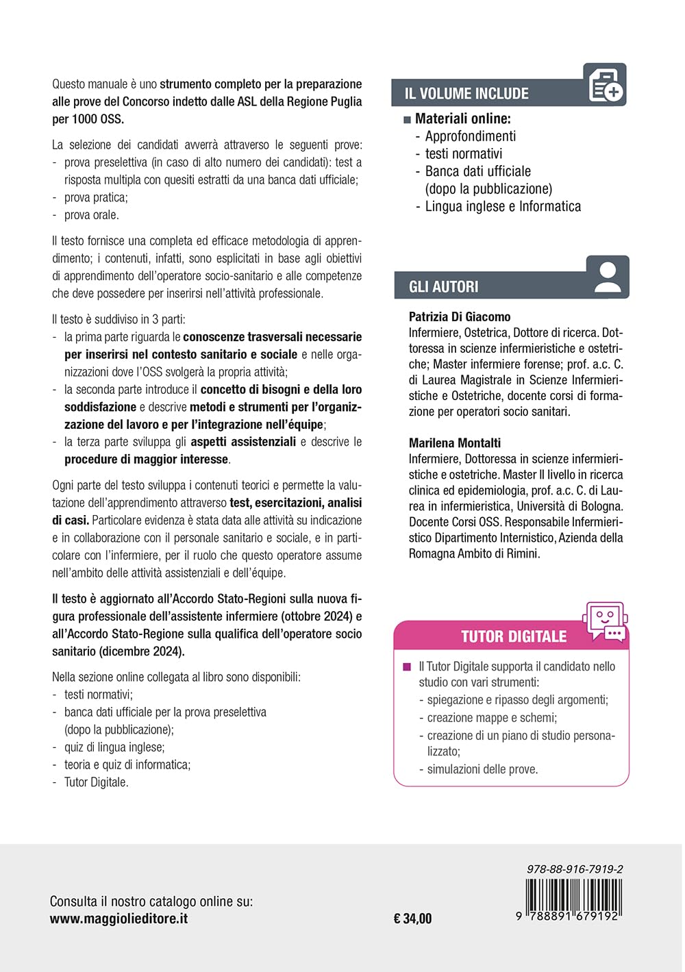 Concorso Regione Puglia 1000 OSS - Guida teorico pratica per tutte le prove di concorso