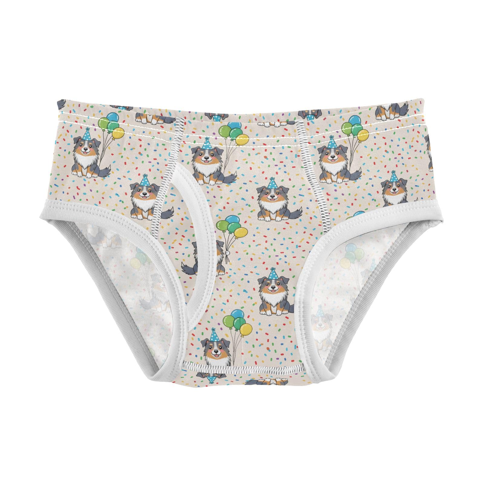Boys Exclusive Briefs Toddler Underwear 95 Combed Cotton Boxerbriefs 2T Puppy in Birthday Hat