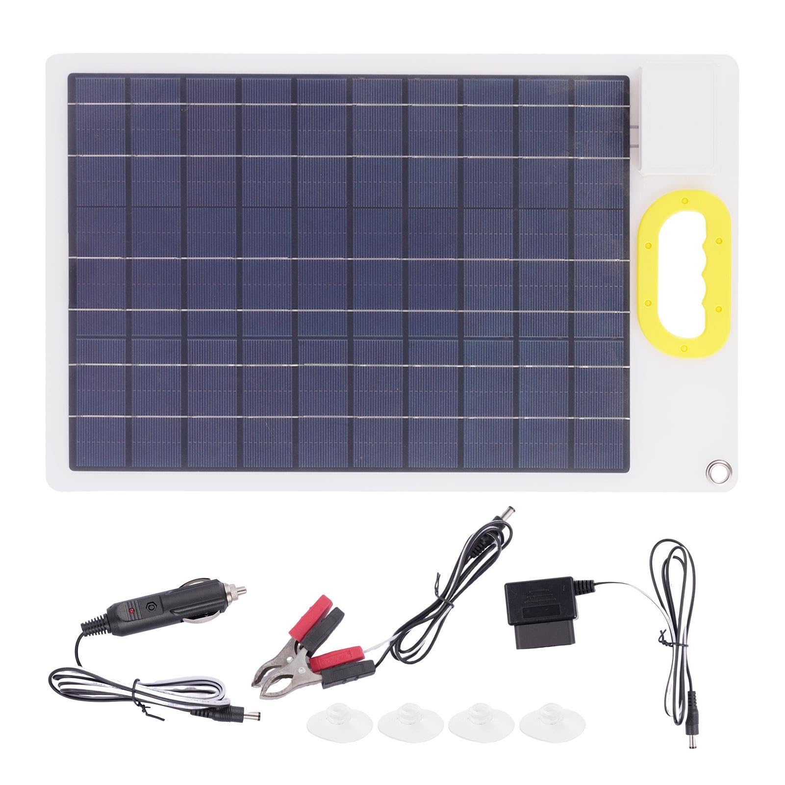Caricatore solare per batteria 'auto, 30 W, con pannello | solare, 12/24 V, per barca, marina, , rimorchi auto, motoslitta