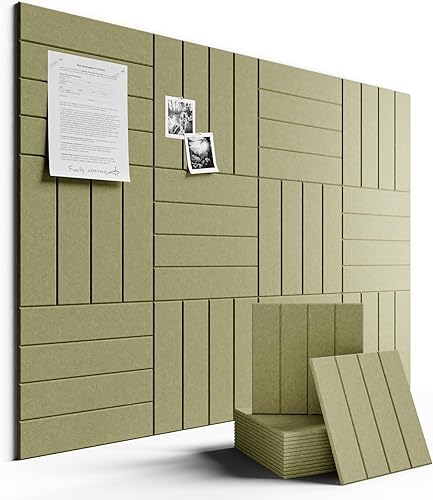 Miniatura 89 de FLUXYNARA - Tablero de anuncios de fieltro 48 x 36 pulgadas, alternativa al corcho, paquete de 12, 70 lengüetas adhesivas, panel de pared grueso
